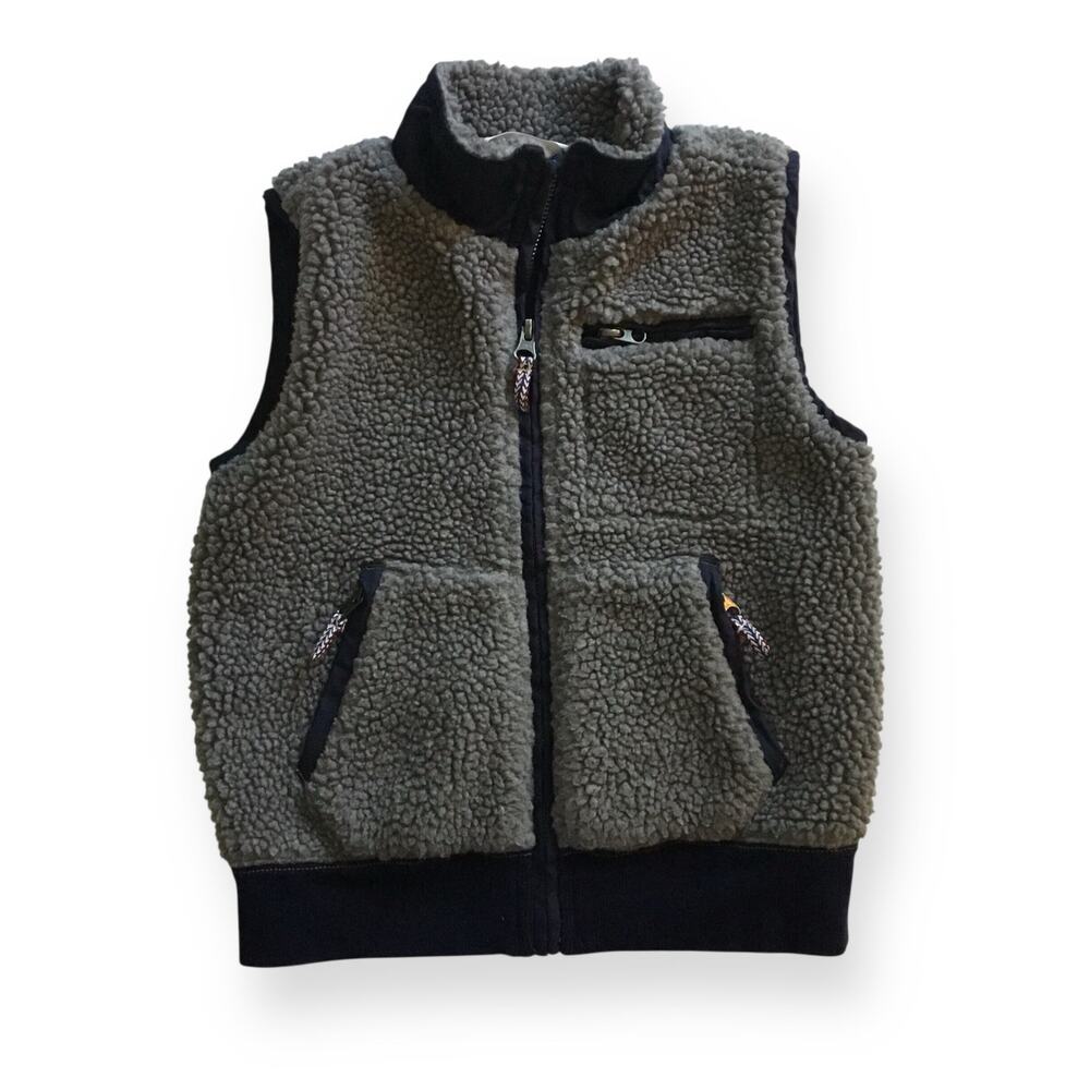 Crewcuts gray sherpa vest